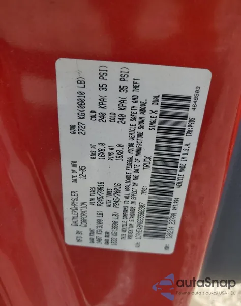 2006 Dodge Dakota Quad Slt from USA, damaged, VIN 1D7HE48N66S588307